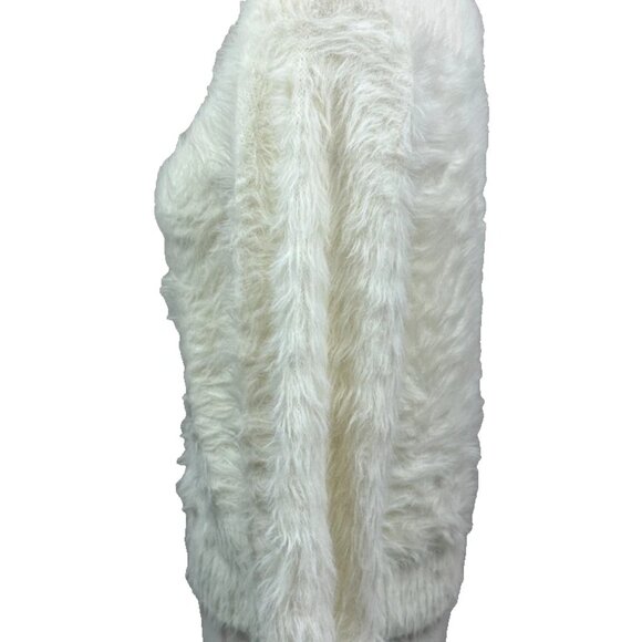 ๐ค Banana Republic โ Eyelash Off-Shoulder Sweater โ Cream โ Medium โ Worn 1X โจ - Picture 9 of 11